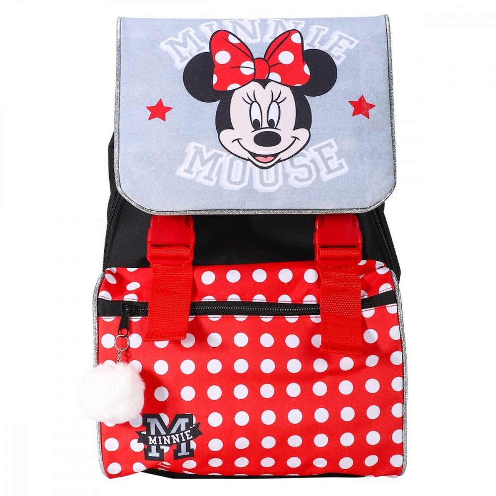 Disney Minnie skolas soma, soma ar bumbuli, 42 cm