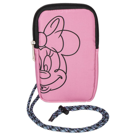 Disney Minnie rozā telefona turētāja somiņa, plecu soma 18 cm