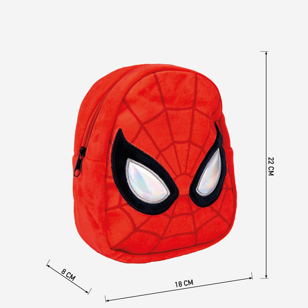 Zirnekļcilvēka plīša mugursoma, soma 22 cm