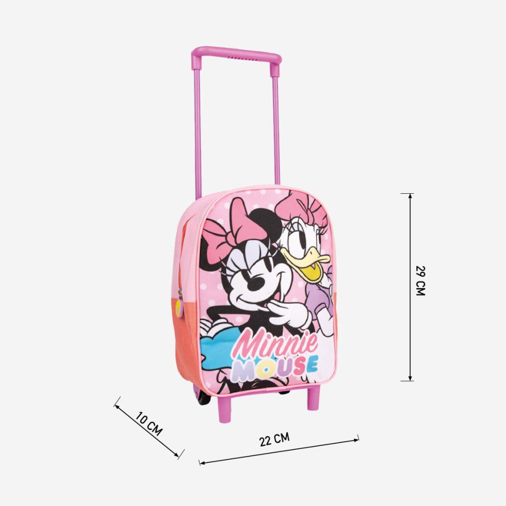 Disney Minnie Daisy riteņošanas mugursoma bērnudārzam, soma 29 cm