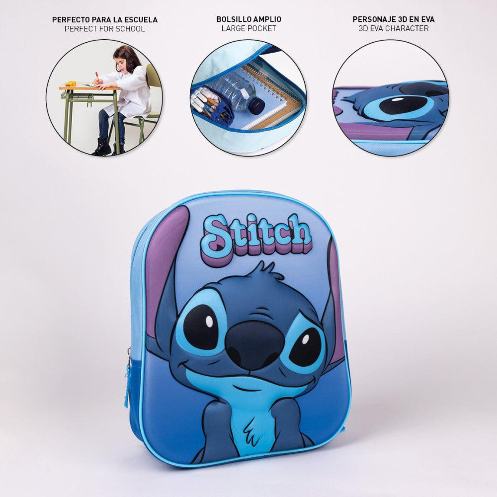 Disney Lilo un Stitch 3D mugursoma, soma 31 cm