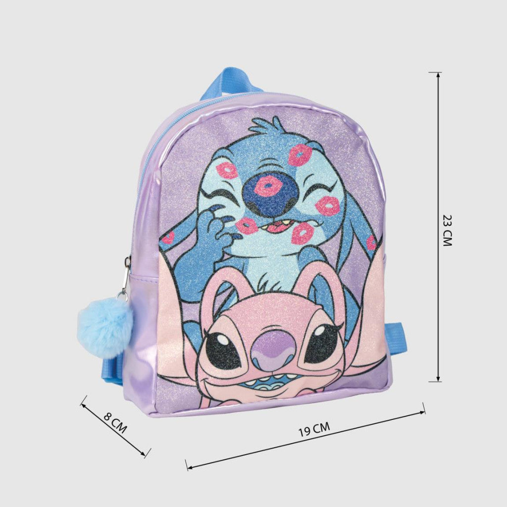 Disney Lilo un Stitch hologrammas mugursoma, soma 23 cm