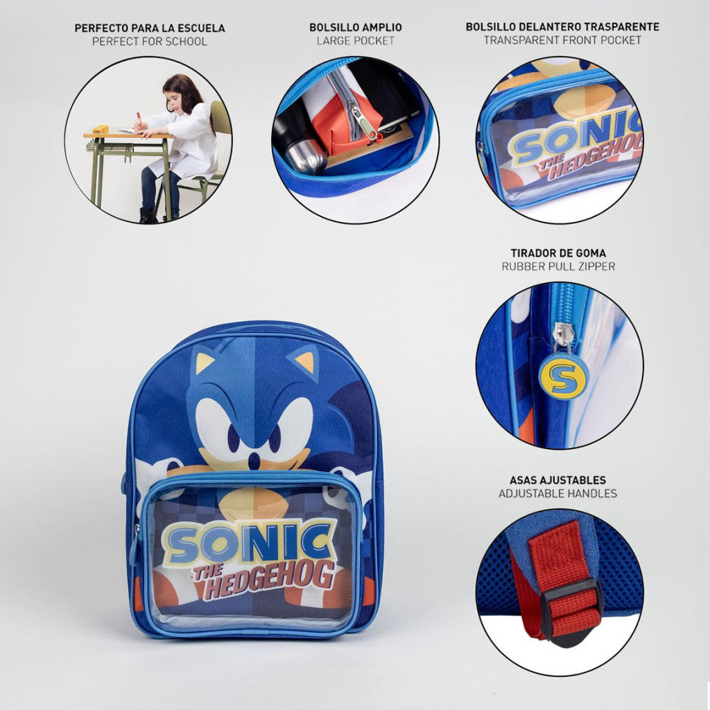 Sonic the Hedgehog mugursoma, soma 30 cm