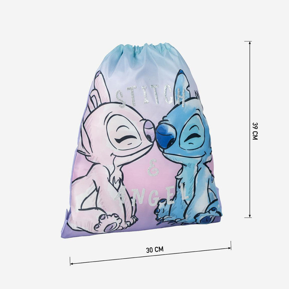 Disney Lilo un Stitch eņģeļa sporta soma, sporta maiss, 38 cm