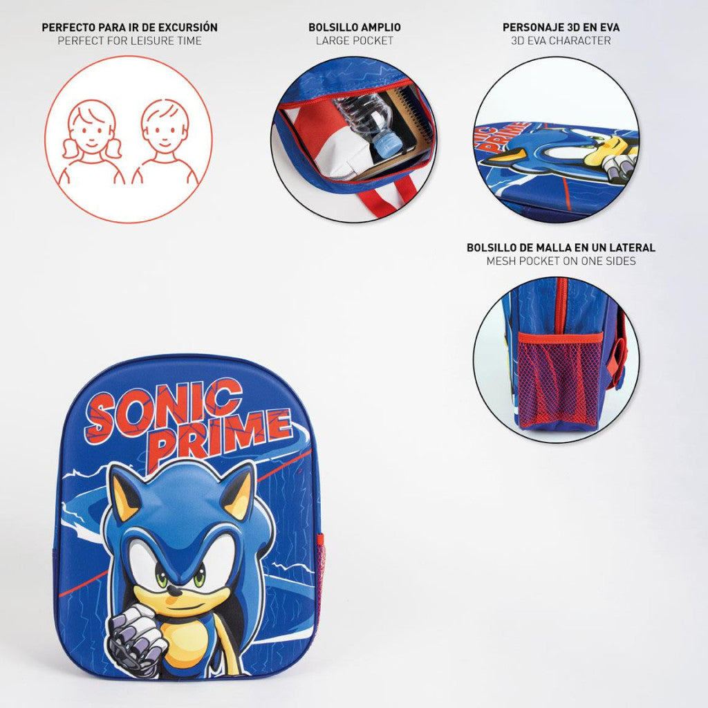Sonic the Hedgehog Prime 3D mugursoma, soma 31 cm