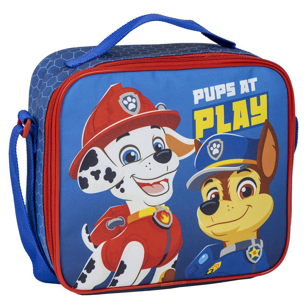 Ķepu patruļas termo pusdienu soma ar kucēniem rotaļājoties, 22 cm