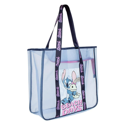 Disney Lilo un Stitch pludmales Premium caurspīdīga pludmales soma 62 cm