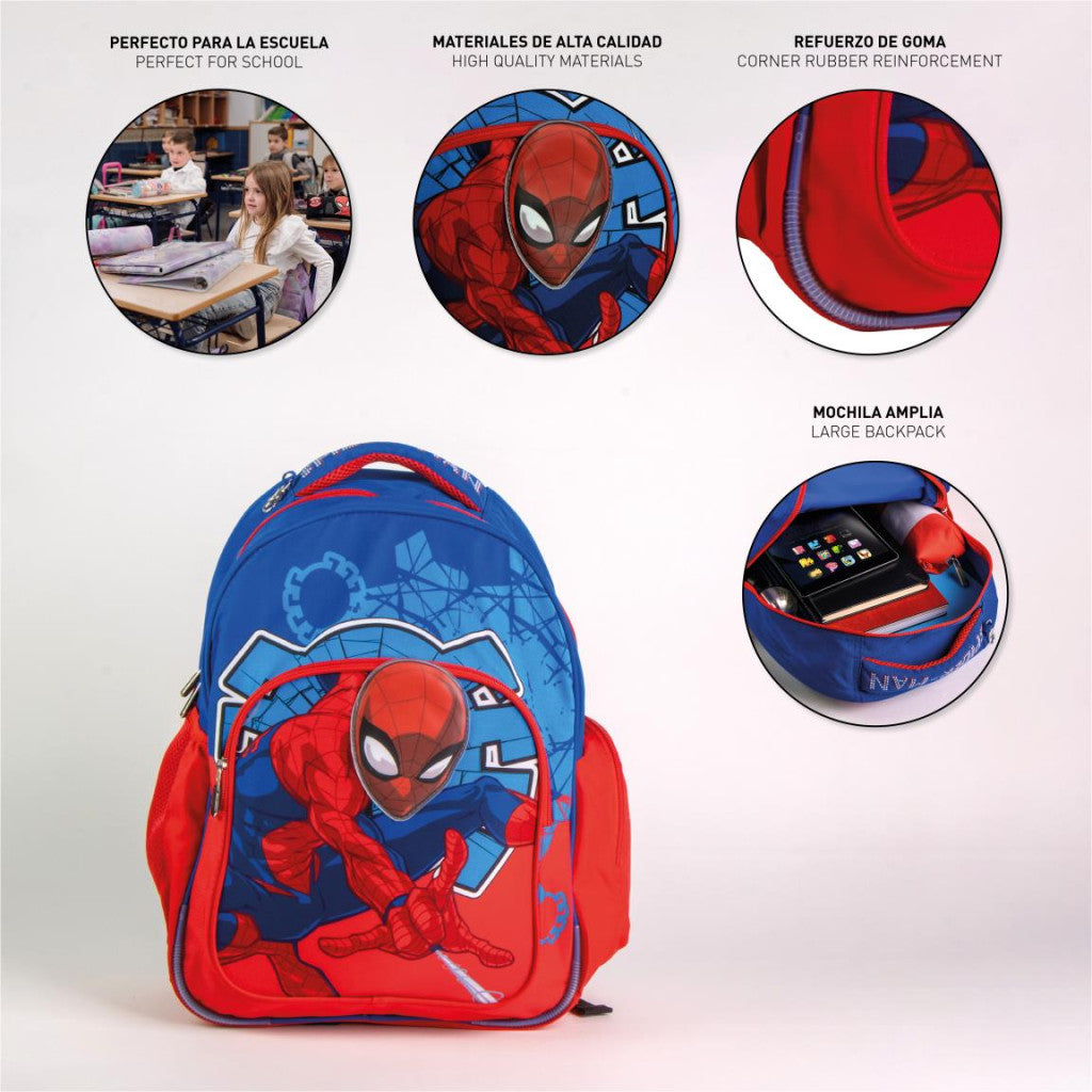 Zirnekļcilvēka skolas soma, somas 42 cm