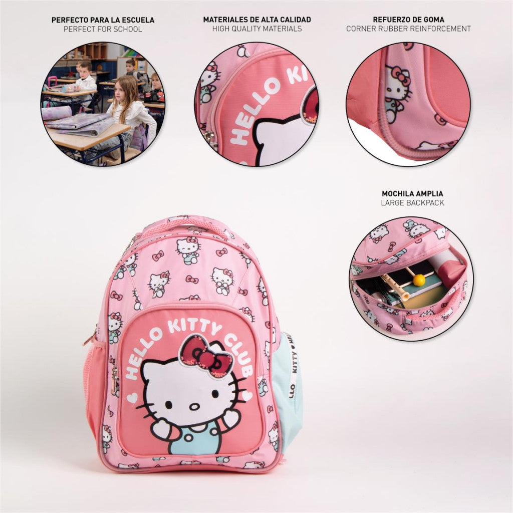 Hello Kitty kluba skolas soma 42 cm