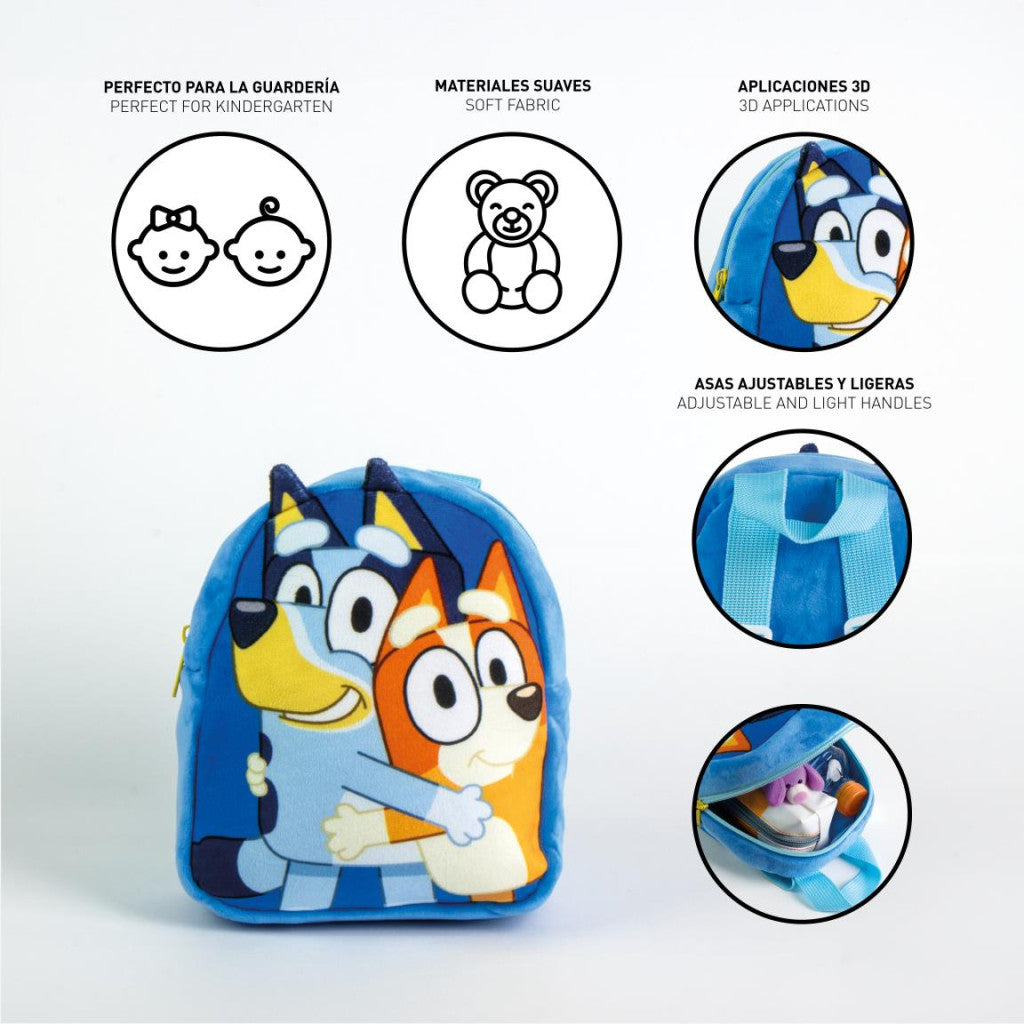 Bluey Hug plīša mugursoma, soma 22 cm