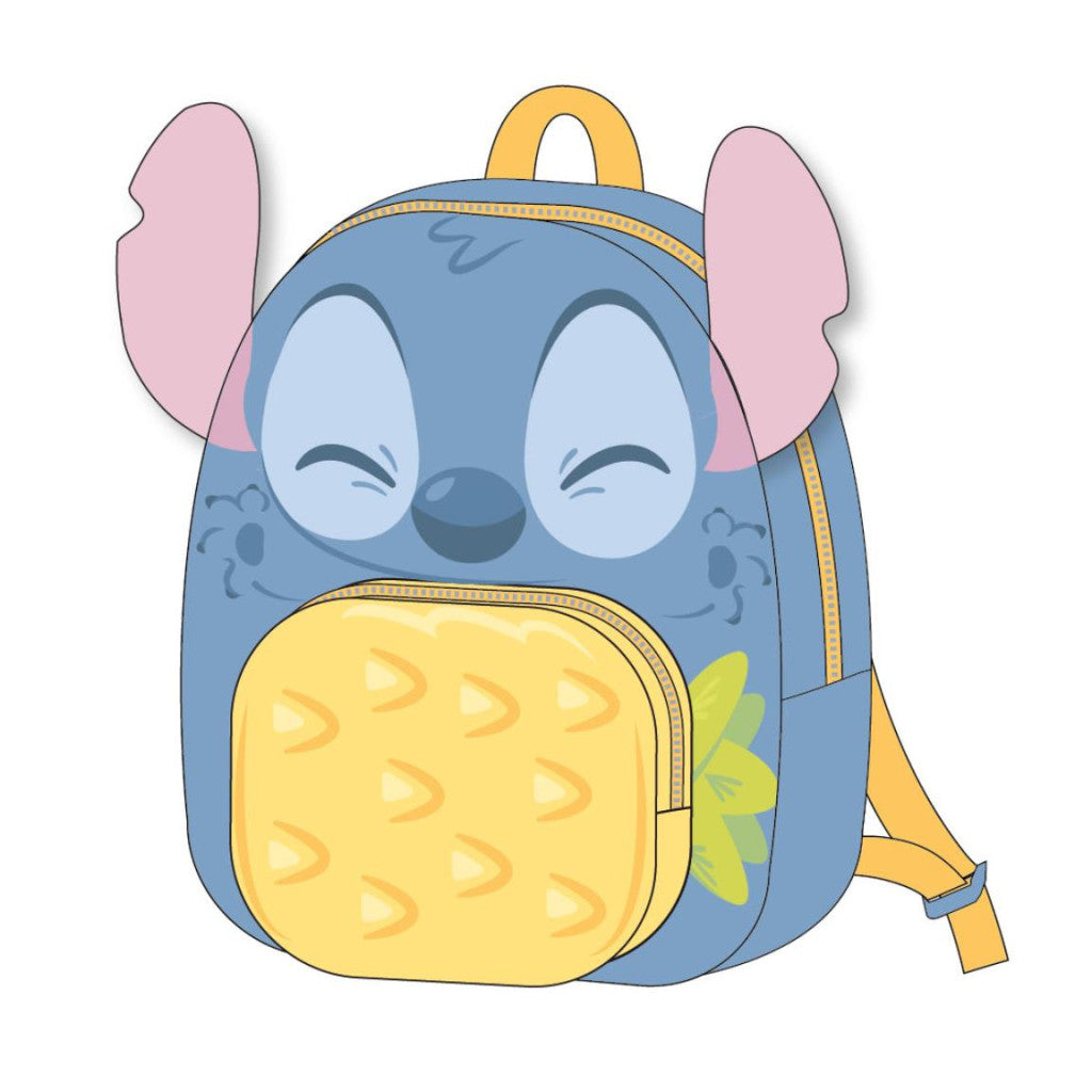 Disney Lilo un Stitch Ananas plīša mugursoma, soma 22 cm
