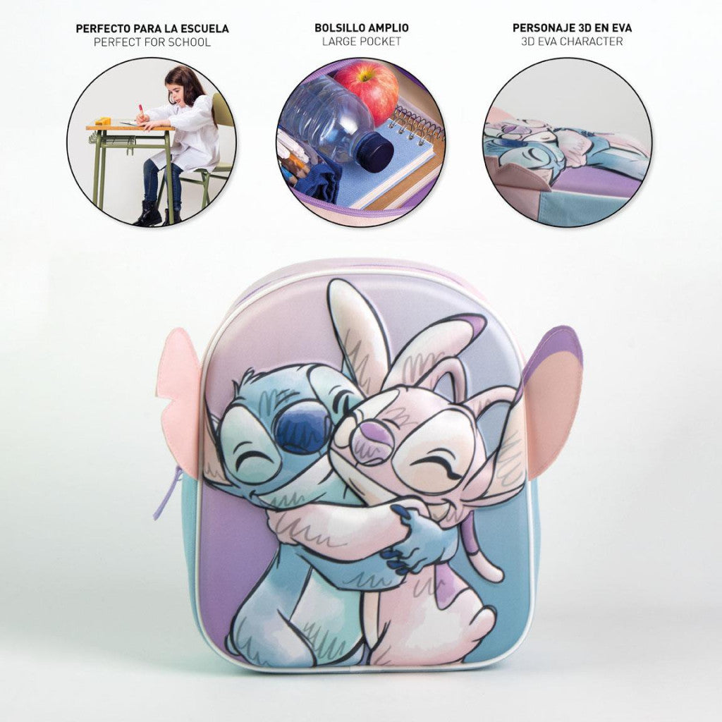 Disney Lilo un Stitch apskāvienu 3D mugursoma, 31 cm soma