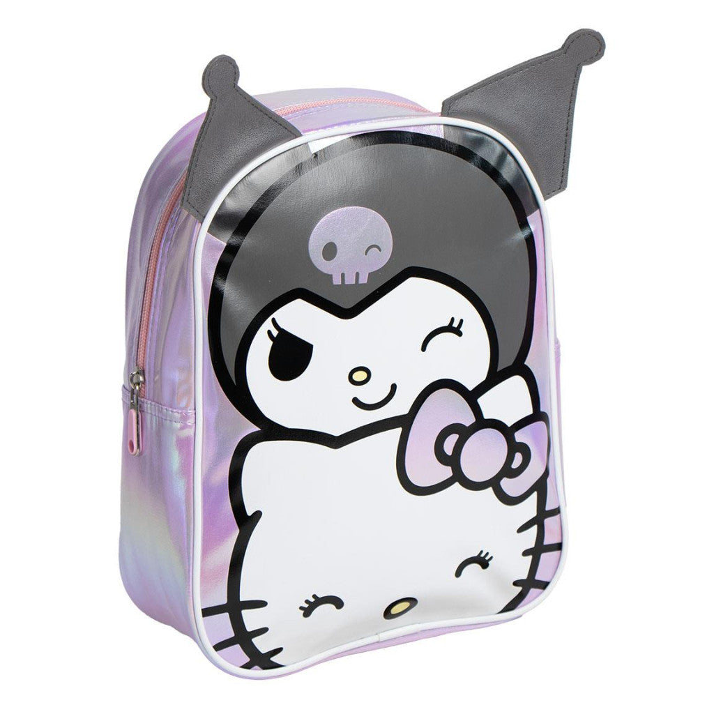 Hello Kitty Kuromi hologrāfiskā mugursoma, soma 32 cm