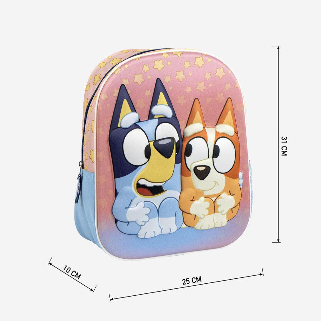 Bluey Stars 3D mugursoma, soma 31 cm