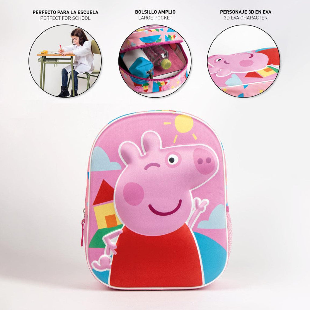 Peppa Pig Sunshine 3D mugursoma, soma 31 cm