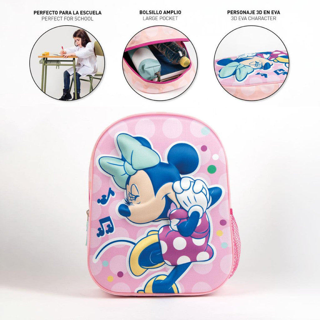 Disney Minnie mūzikas 3D mugursoma, 31 cm soma