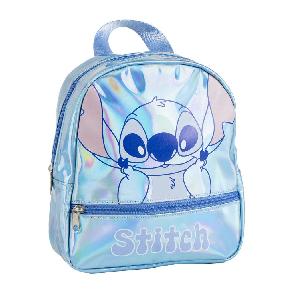 Disney Lilo un Stitch Iridiscente hologrāfiska mugursoma, soma 23 cm