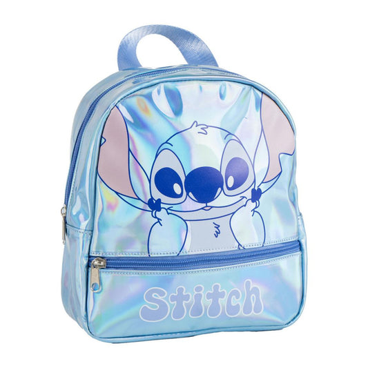 Disney Lilo un Stitch Iridiscente hologrāfiska mugursoma, soma 23 cm