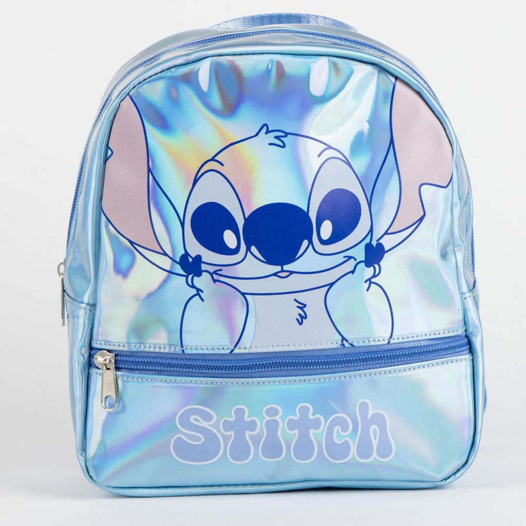 Disney Lilo un Stitch Iridiscente hologrāfiska mugursoma, soma 23 cm