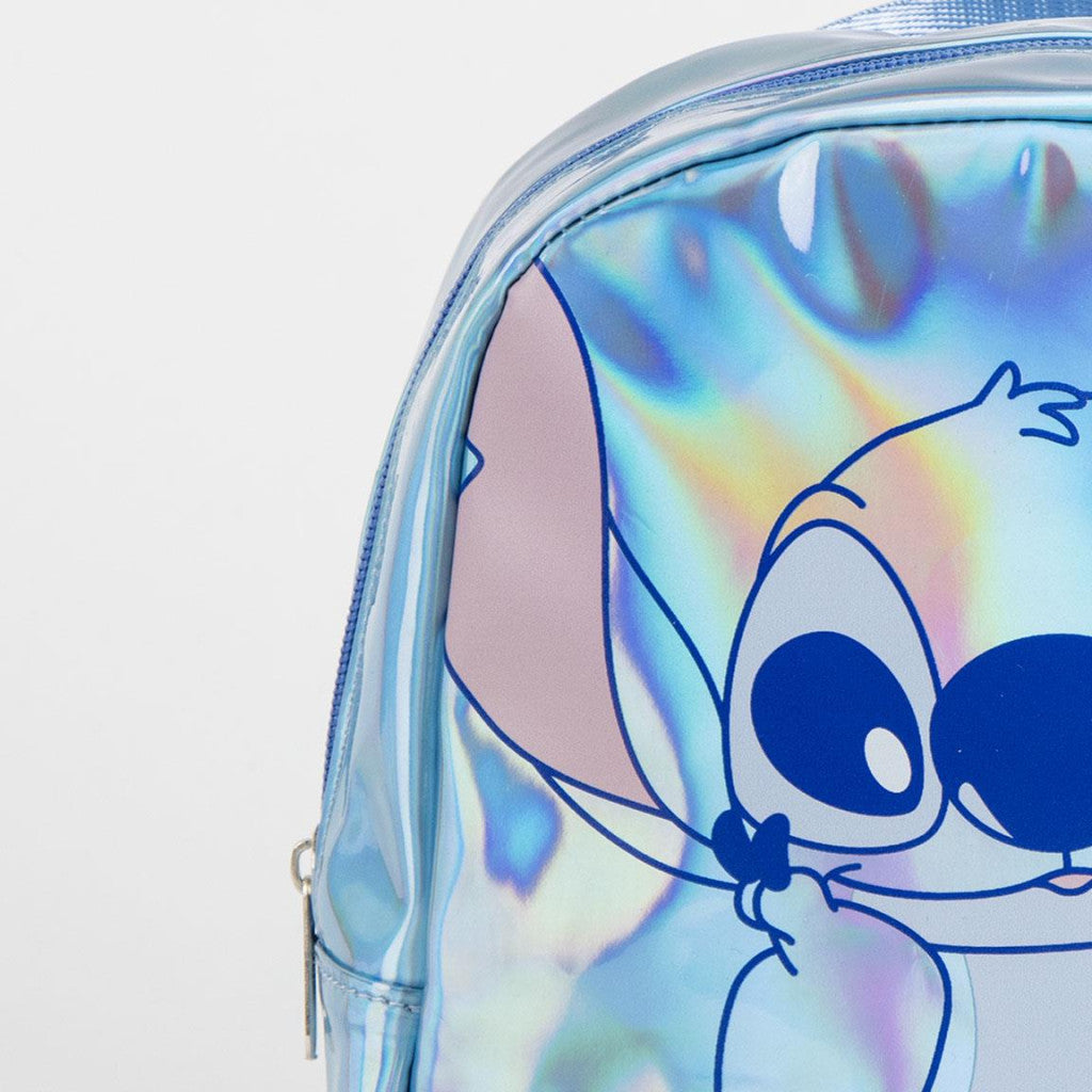 Disney Lilo un Stitch Iridiscente hologrāfiska mugursoma, soma 23 cm