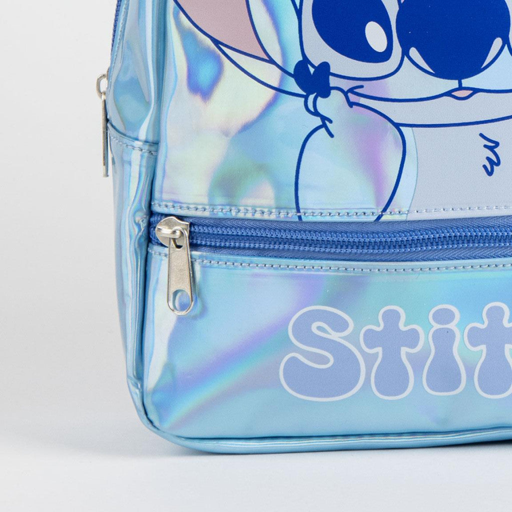 Disney Lilo un Stitch Iridiscente hologrāfiska mugursoma, soma 23 cm