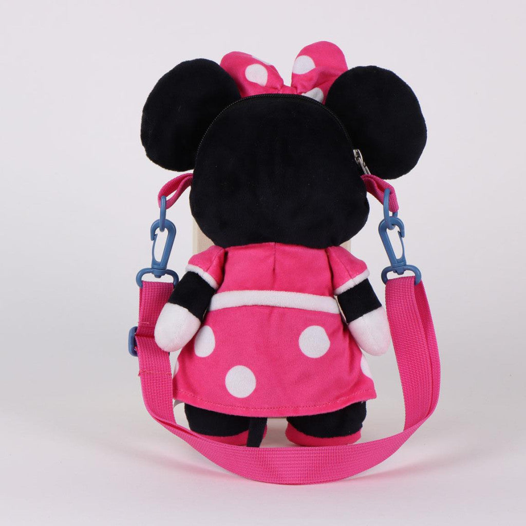 Disney Minnie rozā plīša mugursoma, soma 34 cm