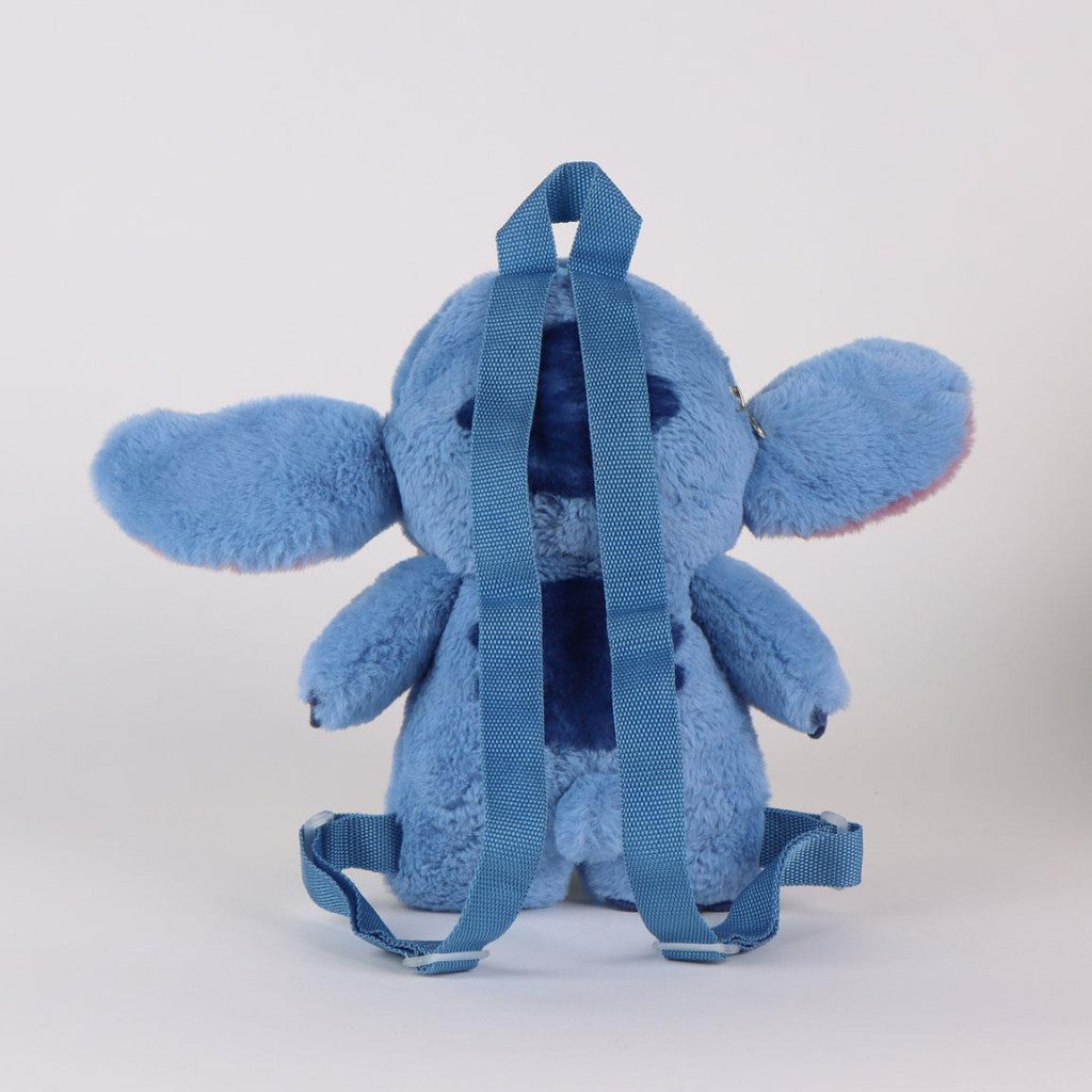 Disney Lilo un Stitch zila citplanētiešu plīša mugursoma, soma 30 cm