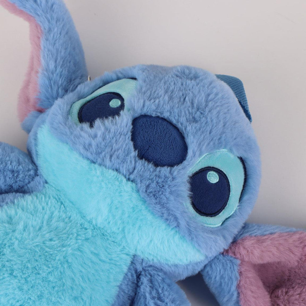 Disney Lilo un Stitch zila citplanētiešu plīša mugursoma, soma 30 cm