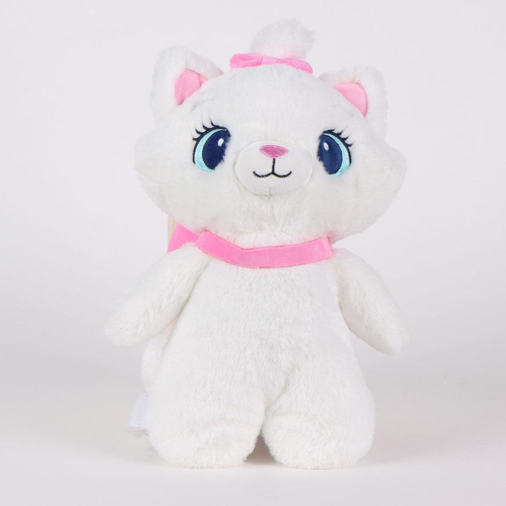 Disney Marie balta plīša mugursoma, soma 30 cm
