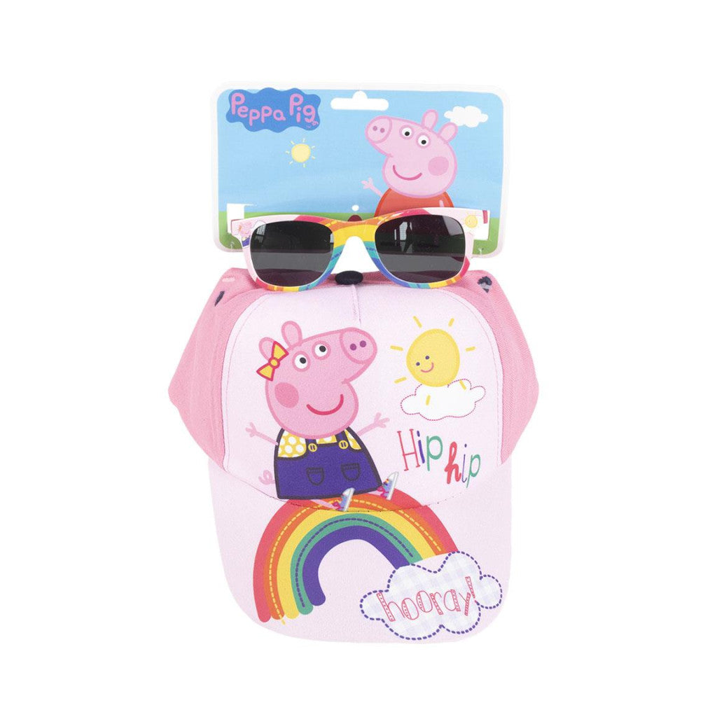 Peppa Pig Hip Hip saulesbriļļu un beisbola cepures komplekts