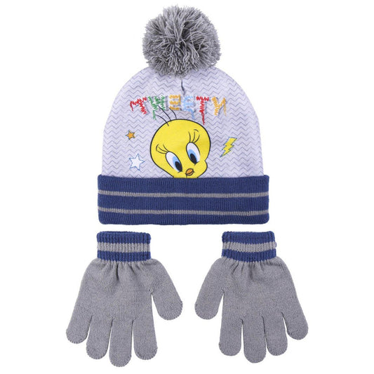 Looney Tunes Tweety bērnu cepures un cimdu komplekts