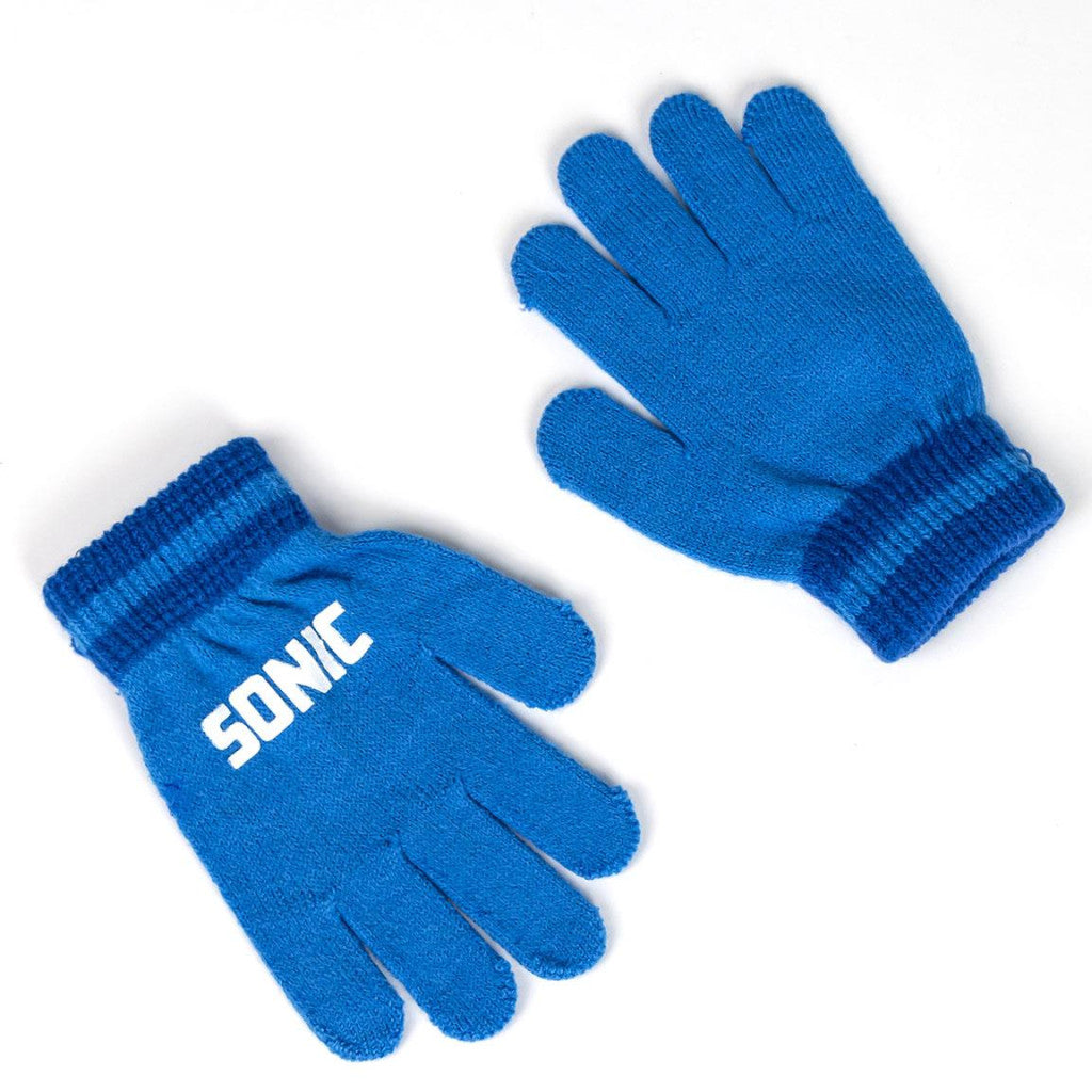 Sonic the Hedgehog Run bērnu cepures un cimdu komplekts