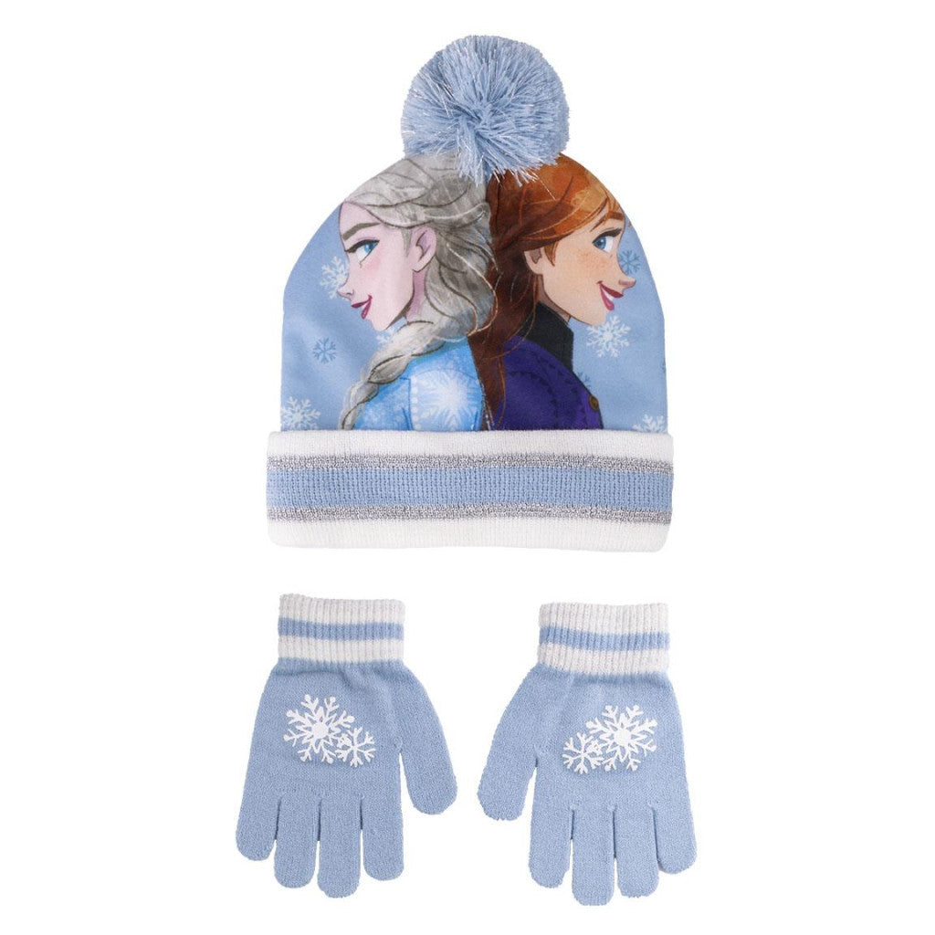 Disney Frozen bērnu cepures un cimdu komplekts ar sniegpārsliņu