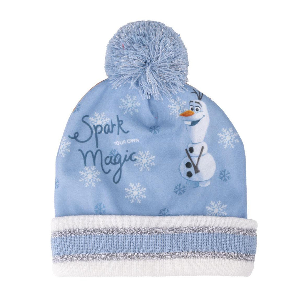 Disney Frozen bērnu cepures un cimdu komplekts ar sniegpārsliņu