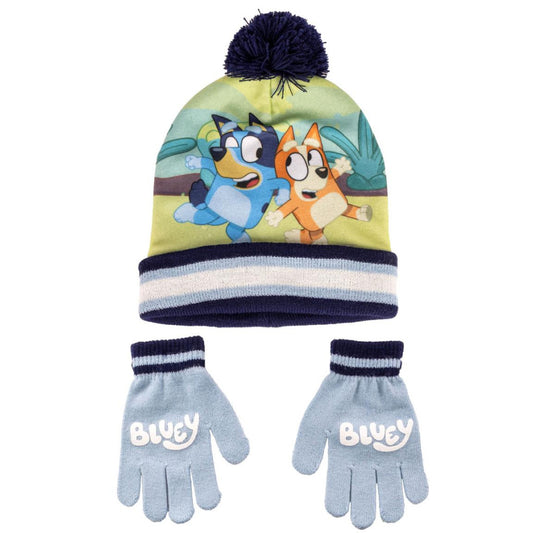 Bluey Bingo bērnu cepures un cimdu komplekts