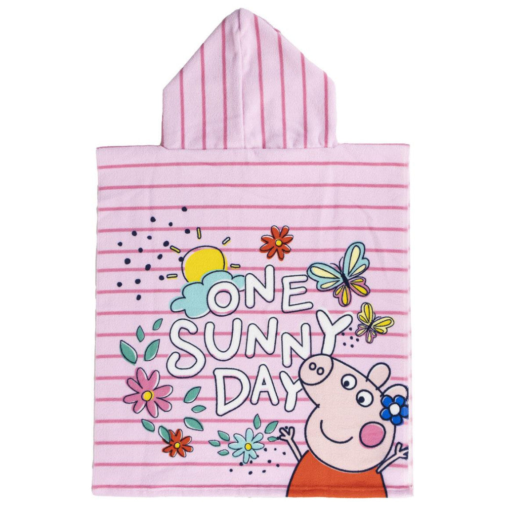 Peppa Pig Sunny Day pludmales dvielis pončo 50 x 115 cm