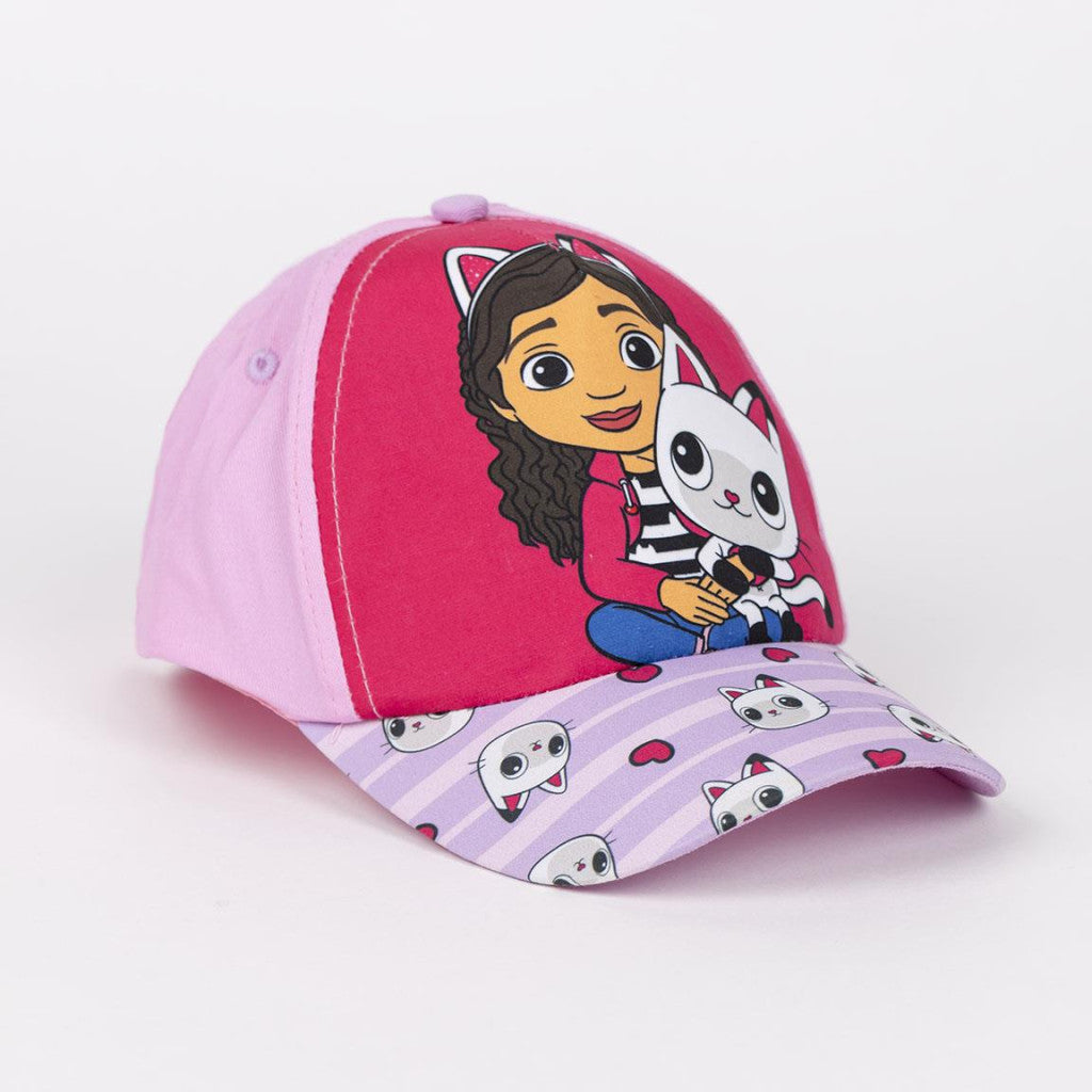 Gabby's Dollhouse Pink dvieļu, sporta somas un beisbola cepures komplekts
