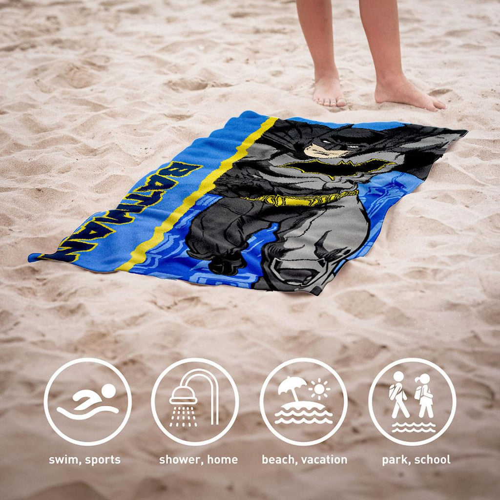 Batman vannas dvielis, pludmales dvielis 70x140cm (ātri žūstošs)