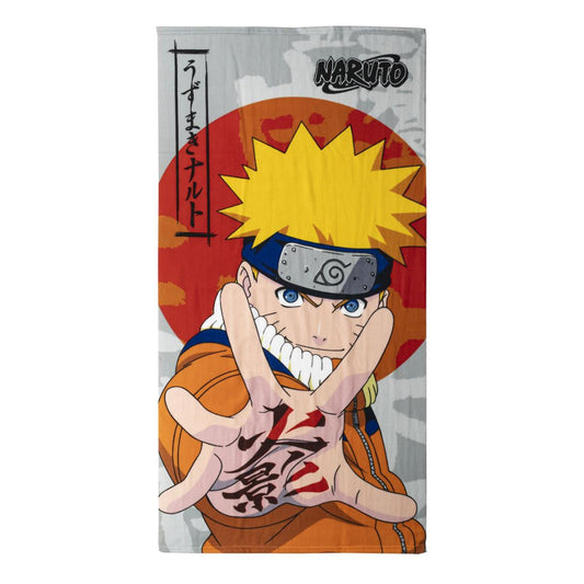 Naruto Jutsu vannas dvielis, pludmales dvielis 70x140cm (ātri žūstošs)