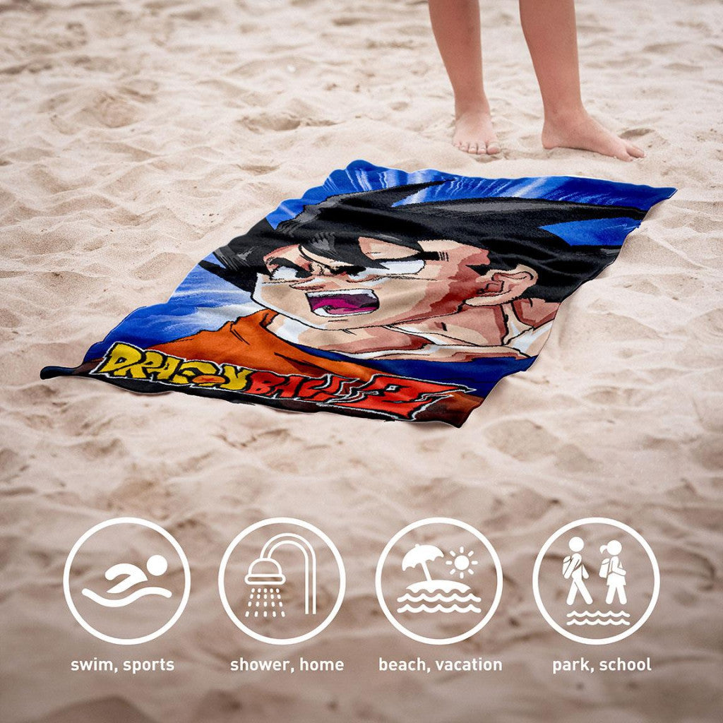 Dragon Ball vannas dvielis, pludmales dvielis 70x140cm (ātri žūstošs)