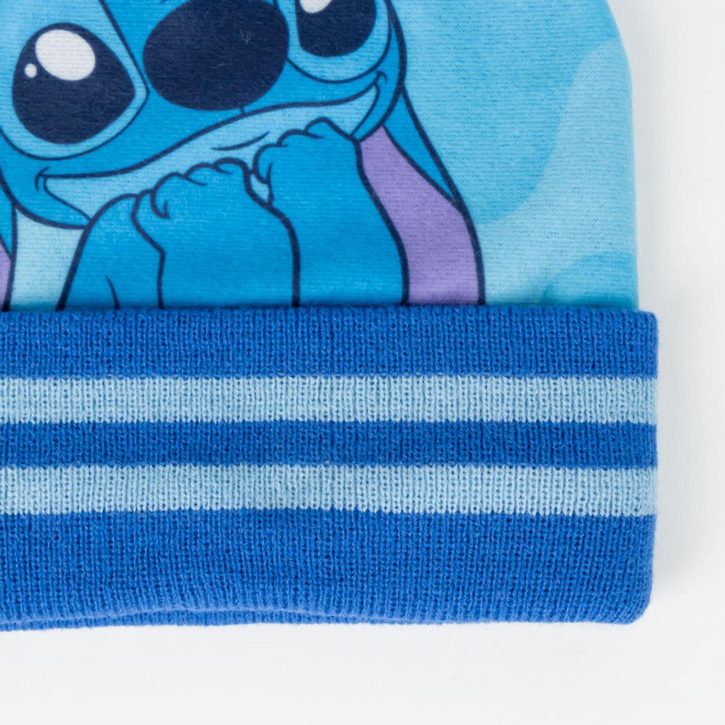 Disney Lilo un Stitch zila bērnu cepures un cimdu komplekts