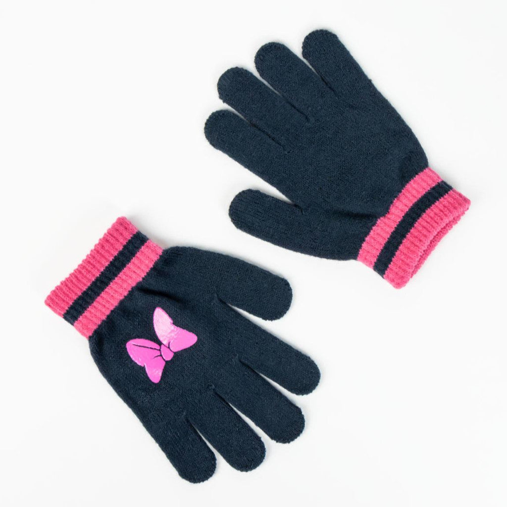 Disney Minnie Heart bērnu cepures un cimdu komplekts