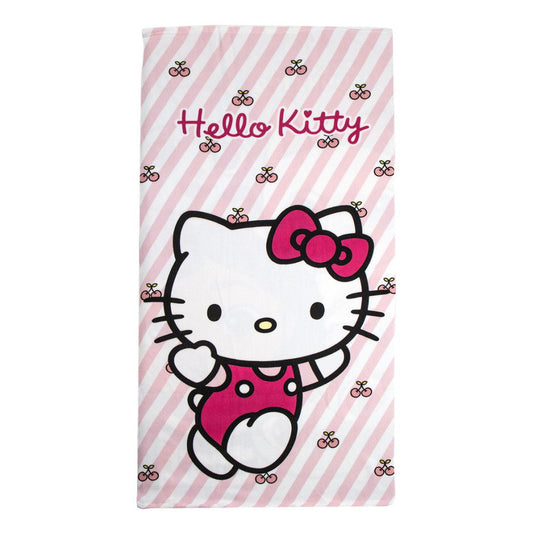 Hello Kitty ķiršu vannas dvielis, pludmales dvielis 70x140cm (ātri žūstošs)