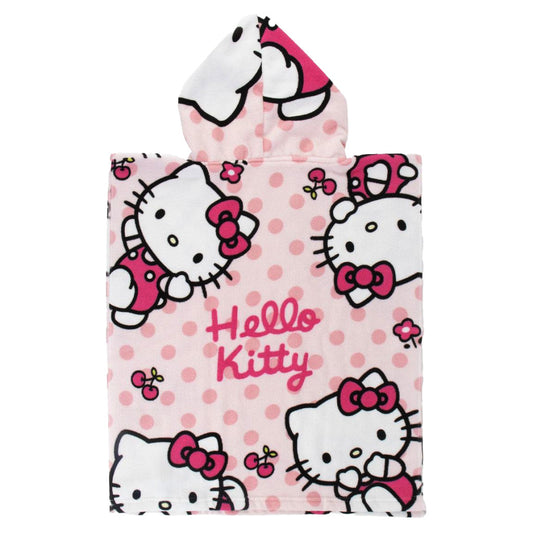 Hello Kitty pludmales dvielis pončo 50x115 cm