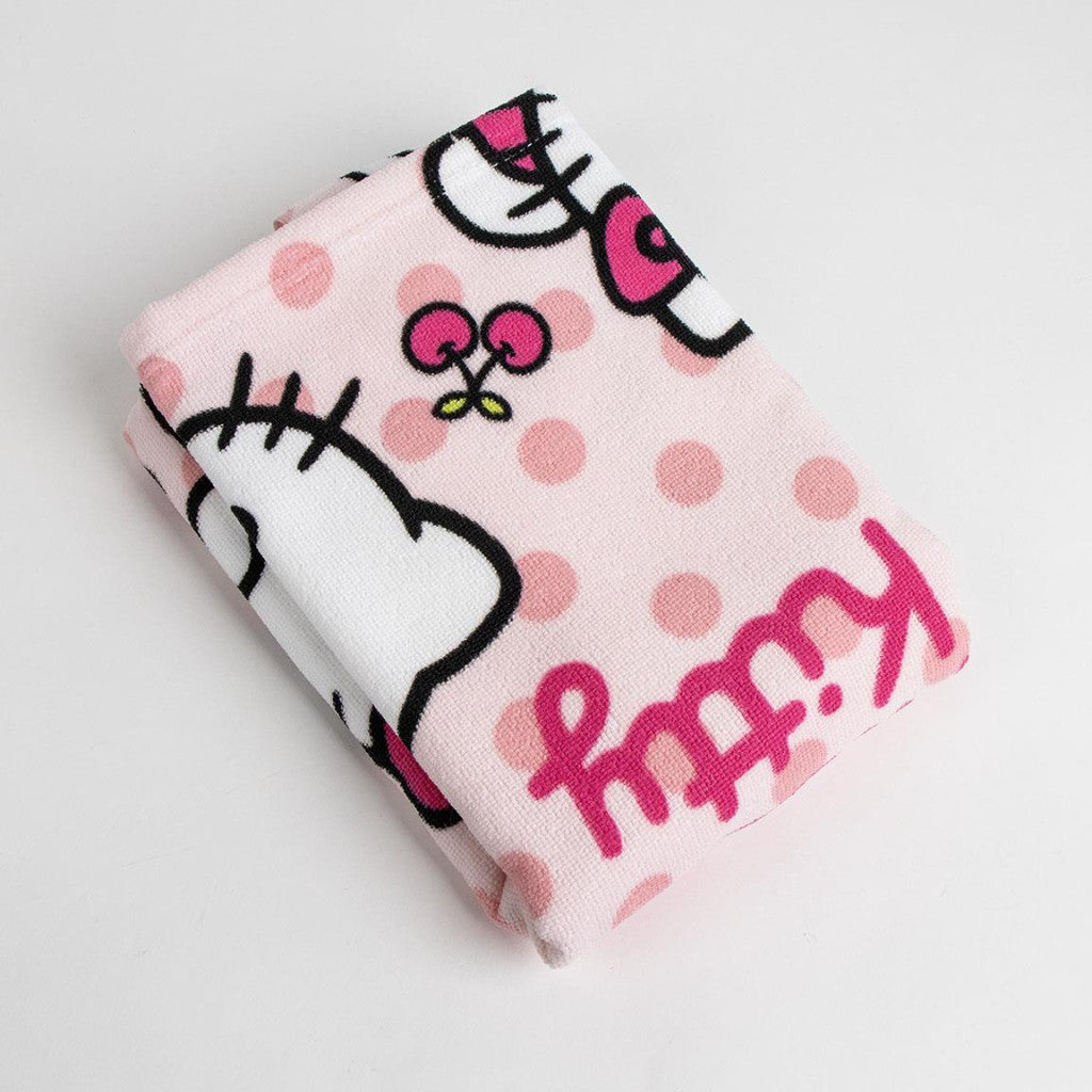 Hello Kitty pludmales dvielis pončo 50x115 cm