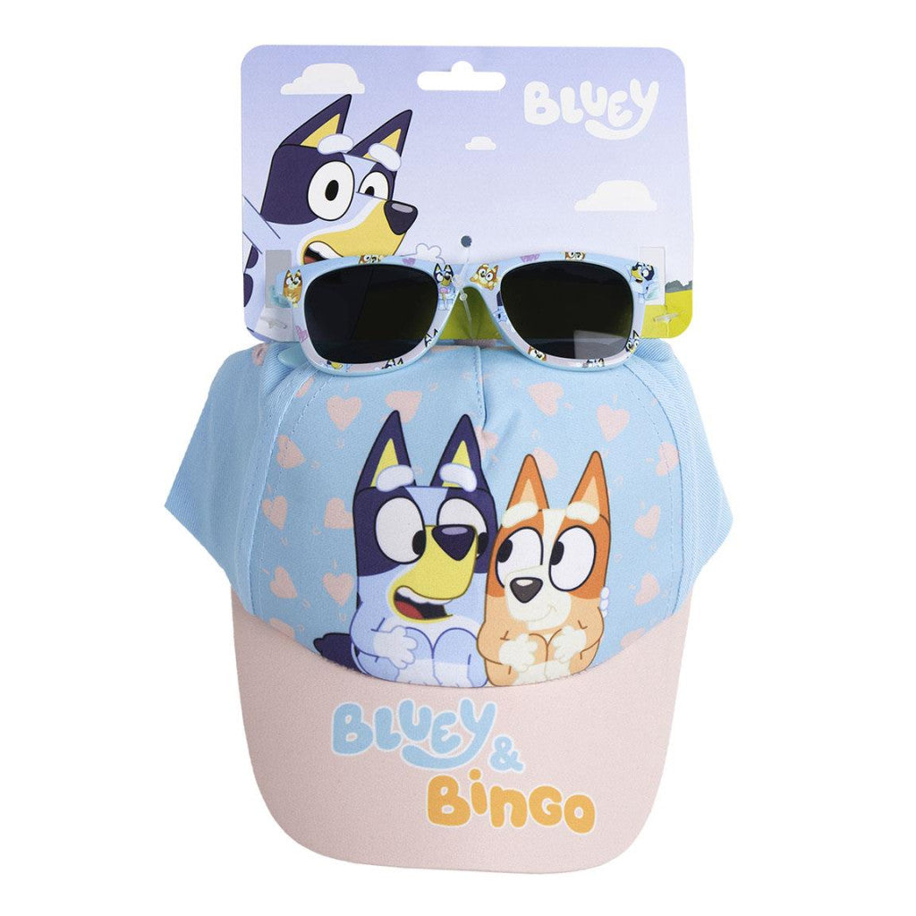 Bluey Bingo saulesbriļļu un beisbola cepures komplekts