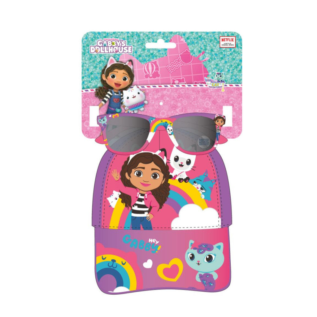 Gabby's Dollhouse saulesbriļļu un beisbola cepures komplekts