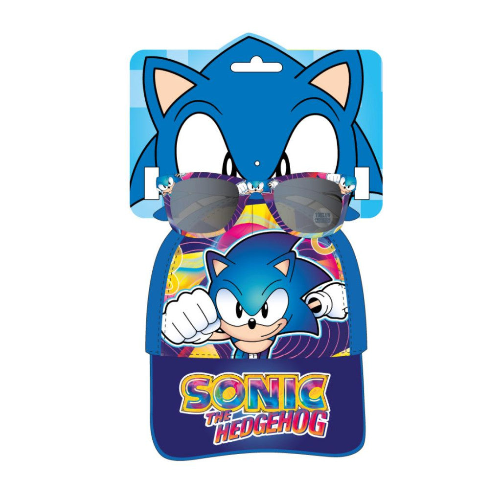 Sonic the Hedgehog saulesbriļļu un beisbola cepures komplekts