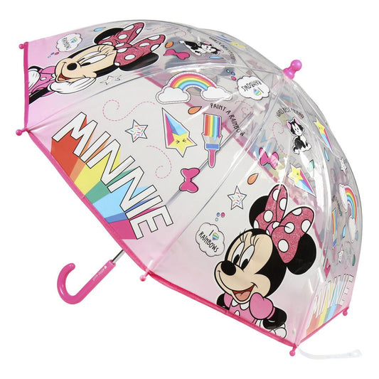 Disney Minnie Paint bērnu caurspīdīgais lietussargs √ò71 cm