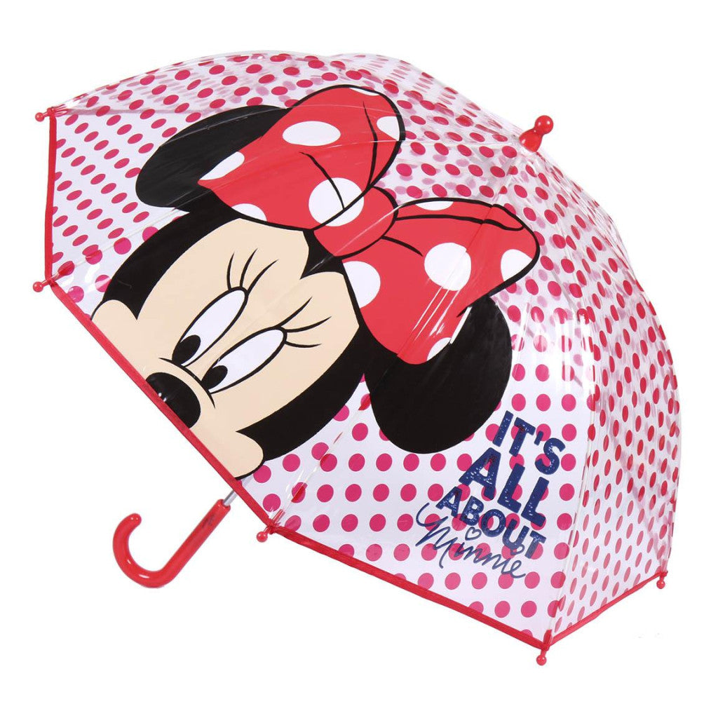 Disney Minnie Dots bērnu caurspīdīgais lietussargs √ò71 cm
